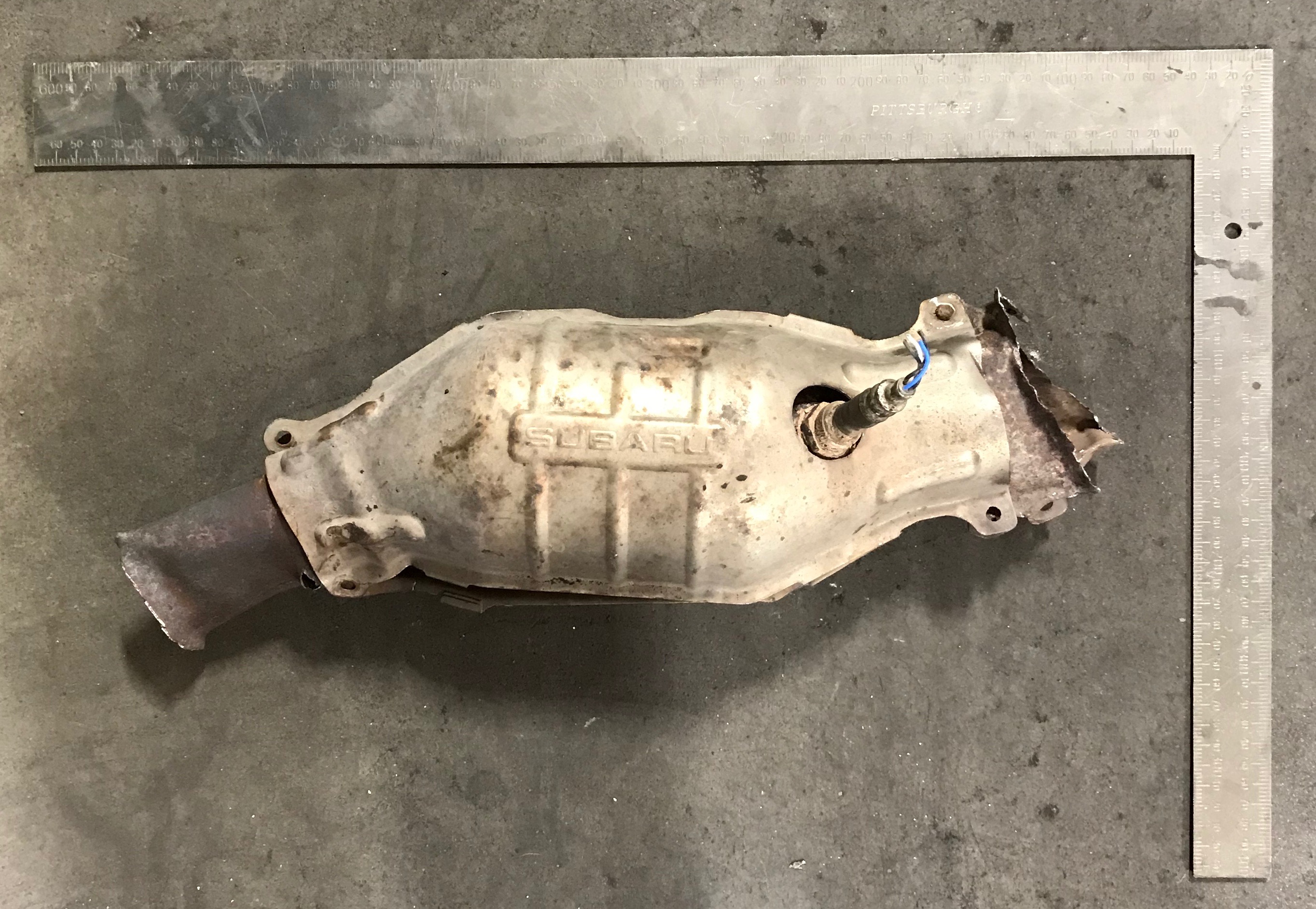 Subaru Single sensor round H6 - no code catalytic converter